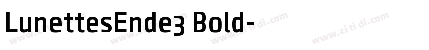 LunettesEnde3 Bold字体转换